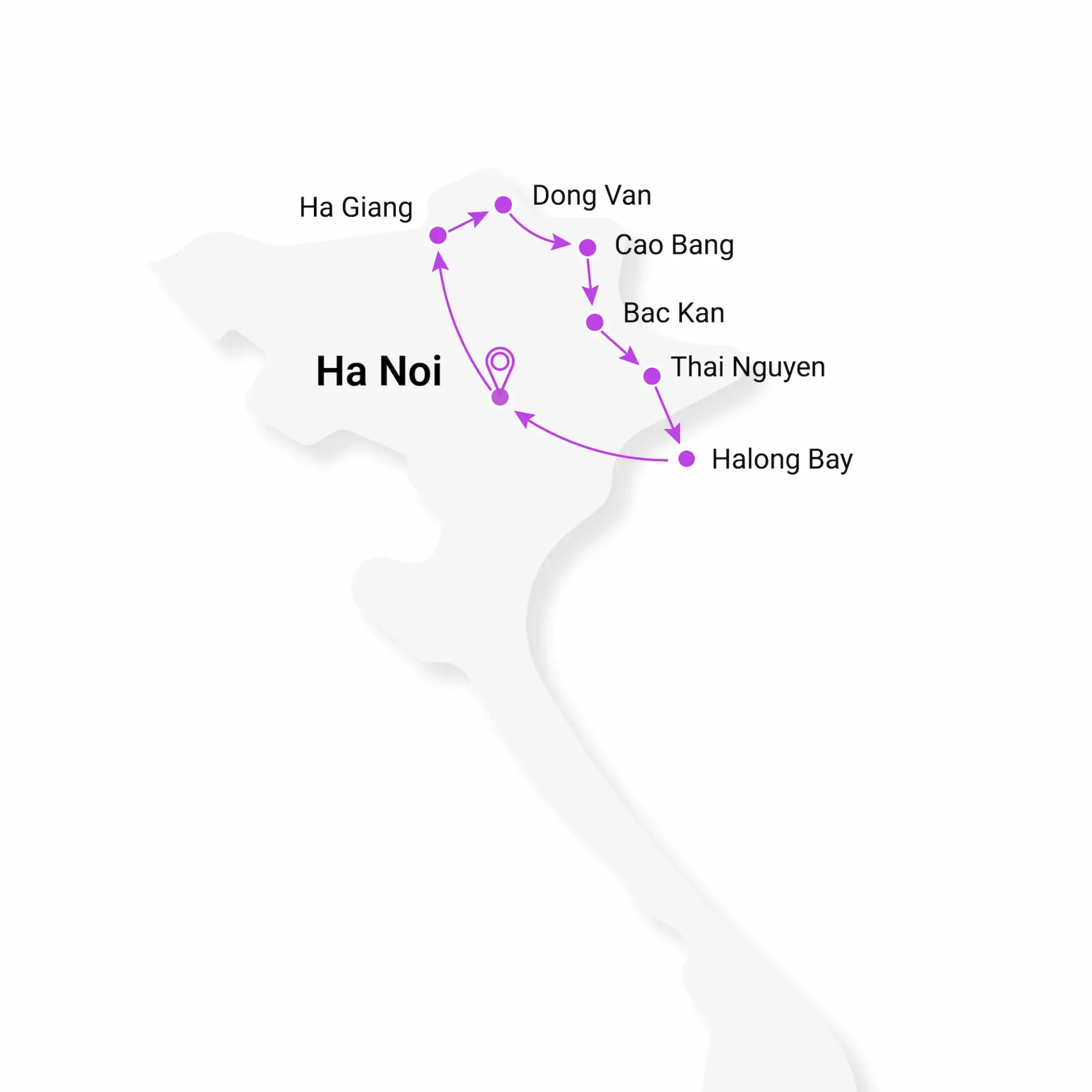 Vn north east map en
