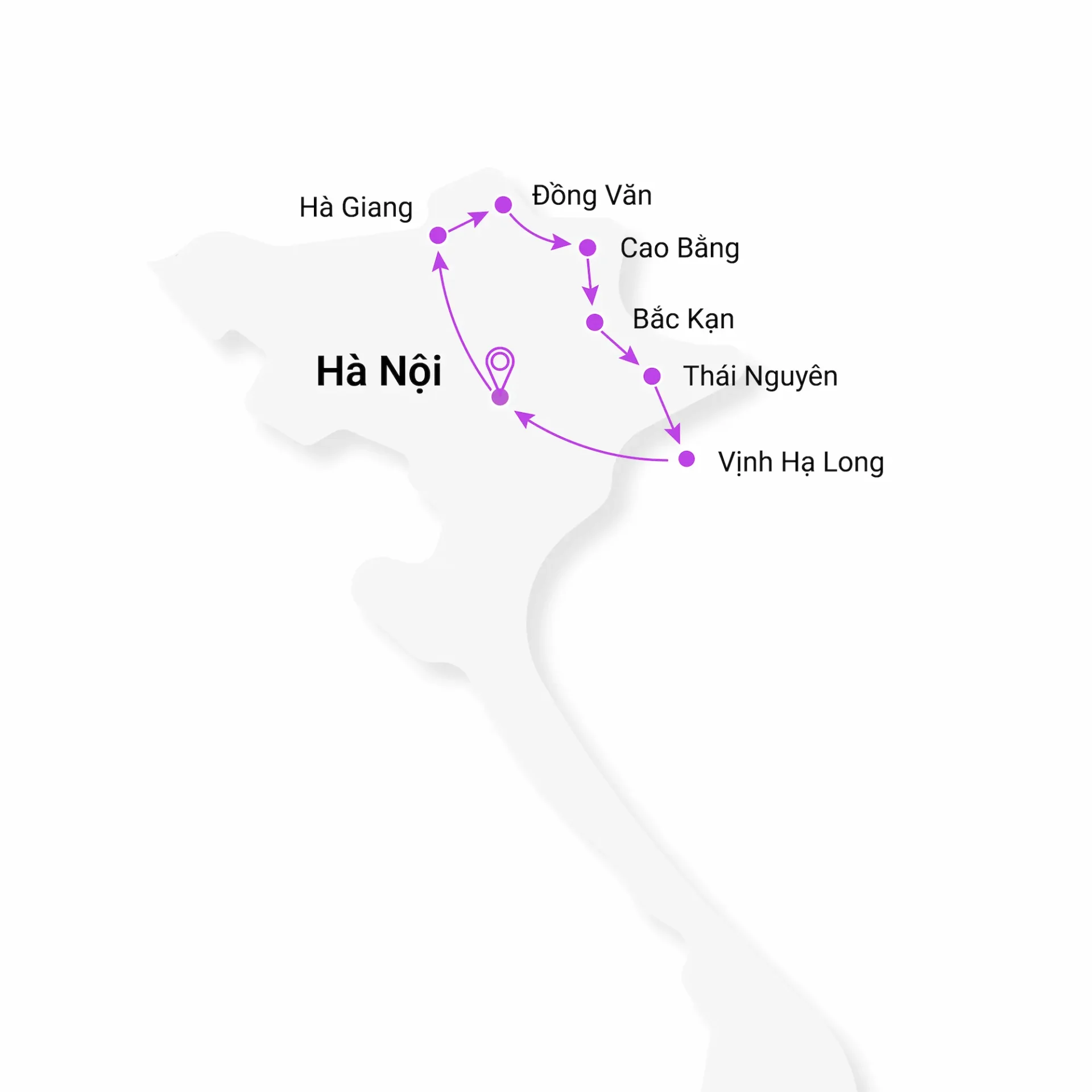 Vn north east map vn