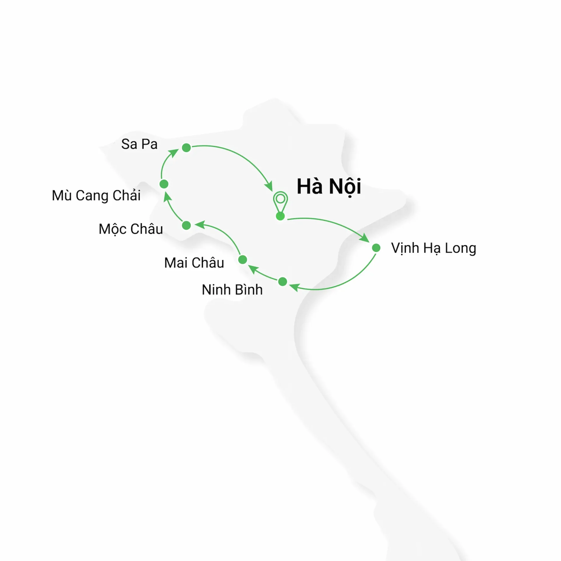 Vn north west map vn